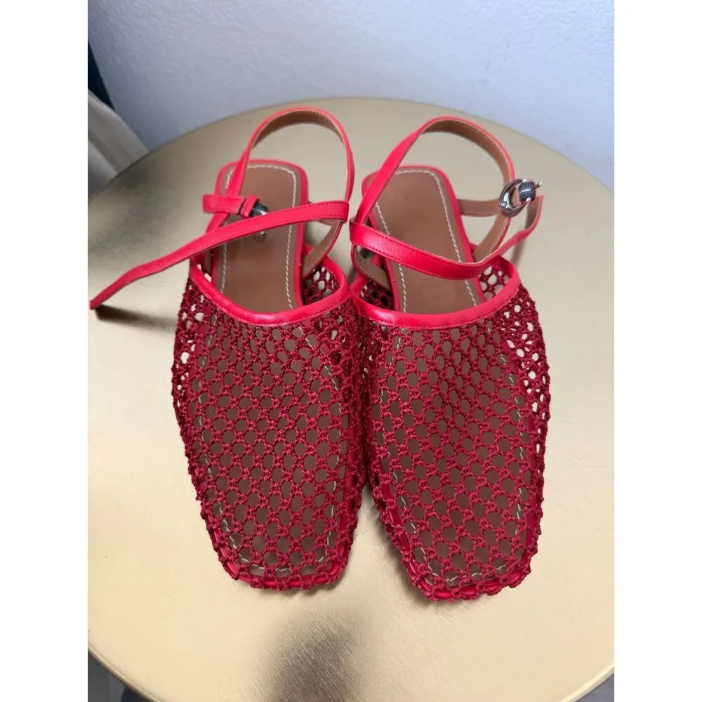 STAUD Rete Paper Net Sandals EU 38 New